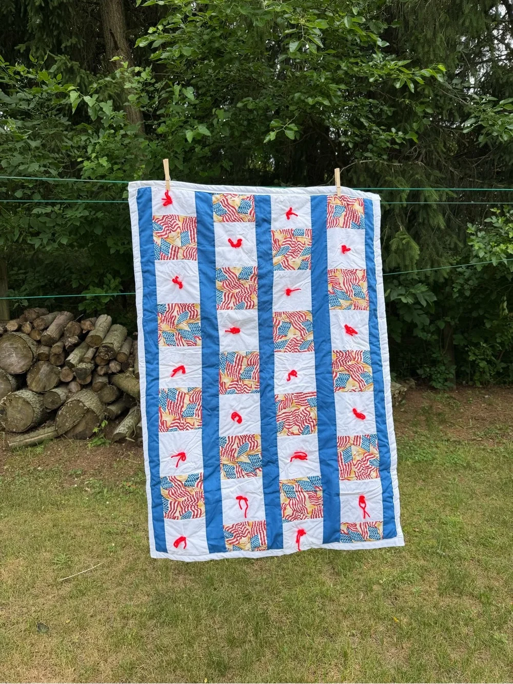 ✨🇺🇸Patriotic🇺🇸✨ Patchwork Lap Quilt